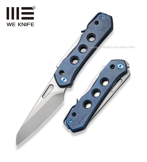 WE Knife Vision R Folding Knife, CPM 20CV, Titanium Blue, 21031-3 - Click Image to Close