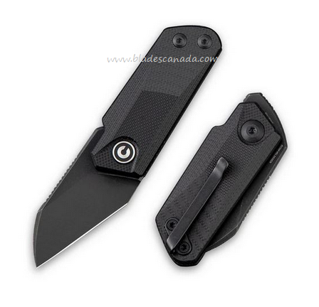 CIVIVI Ki-V Slip Joint Folding Knife, G10 Black, 2108B - Click Image to Close