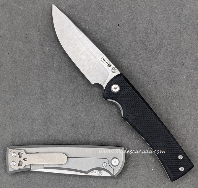 Chaves Knives 229 Liberation Framelock Folding Knife, M390 Drop Point, G10 Black, 229/LDP/BG10/BF