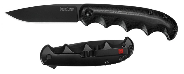 Kershaw Al Mar AM 5 Flipper Framelock Knife, Assisted Opening, G10 Black, K2340 - Click Image to Close