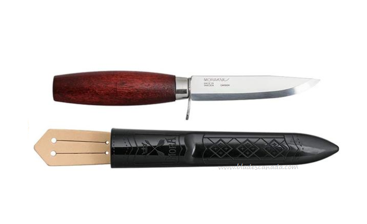 Morakniv Classic No. 2F Fixed Blade Knife, Carbon, Red Birch, 13606