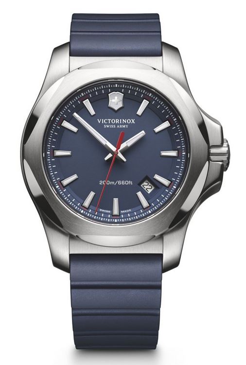 Victorinox I.N.O.X. 43mm Rubber Strap - Blue