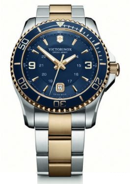 Victorinox Maverick Large SS Bracelet Two Tone - Blue - Click Image to Close