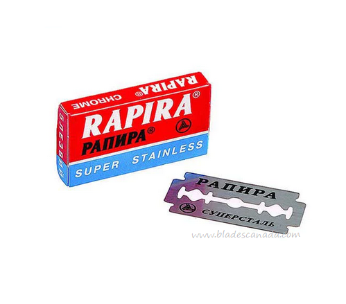 Rapira Double Edge Super Stainless Chrome Razor Blades, 100 Blades, 2732-20PK