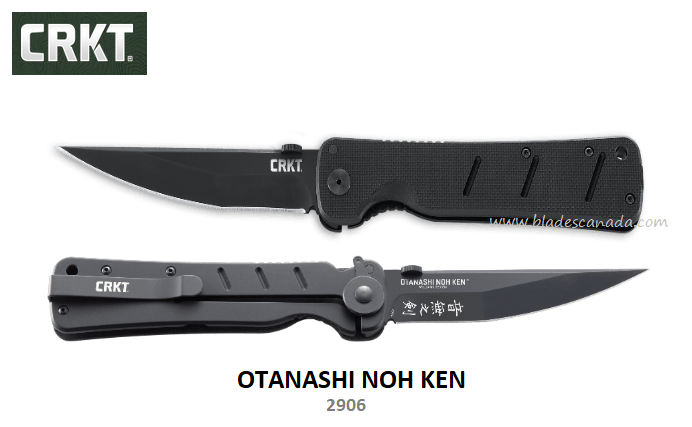 CRKT Otanashi Noh Ken Framelock Folding knife, AUS 8, G10 Black, CRKT2906