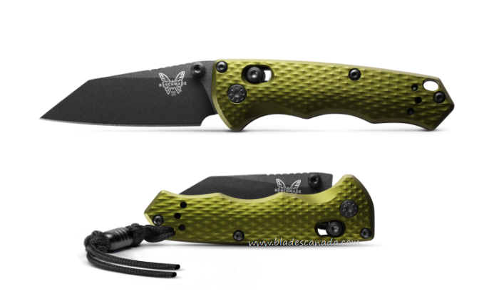 Benchmade Full Immunity Folding Knife, CPM M4, Aluminum Woodland Green, 290BK-2