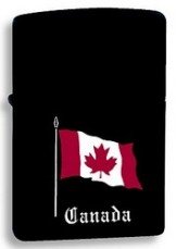 Zippo Canada Flag Lighter, 52365 - Click Image to Close