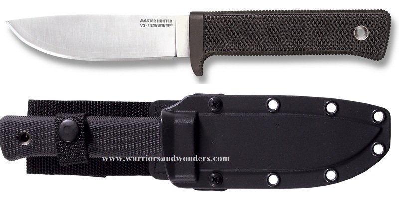 Cold Steel Master Hunter Fixed Blade Knife, VG1 San Mai III, Kydex Sheath, 36JSK