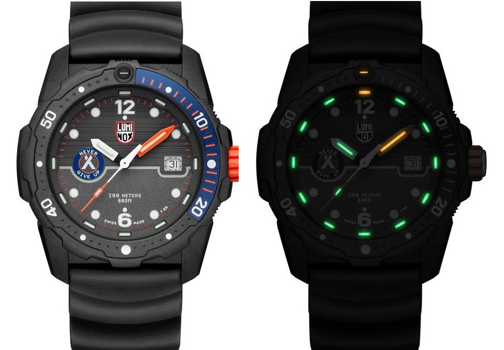 Luminox 3729 Bear Grylls Survival Collection - Sea Blue Bezel - Click Image to Close