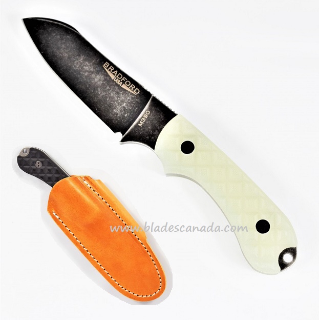 Bradford Guardian 3 Sheepsfoot Knife, M390 Nimbus, Ghost Textured G10, 3SF-007N-M390