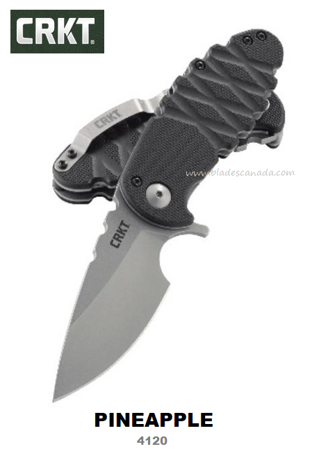 CRKT Pineapple Flipper Folding Knife, 1.4116 Steel, GFN Black, CRKT4120