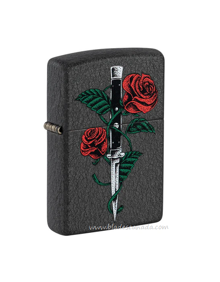 Zippo Rose Dagger Tattoo Design Lighter, 49778