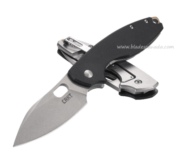 CRKT Pilar III Framelock Folding Knife, D2 Steel, Brass Backspacer, G10 Black, CRKT5317D2 - Click Image to Close