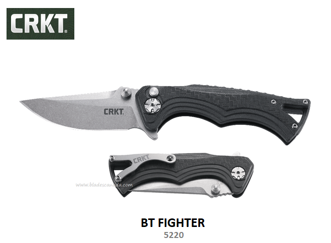 CRKT BT Fighter Compact Folding Knife, GFN Black, CRKT5220 - Click Image to Close