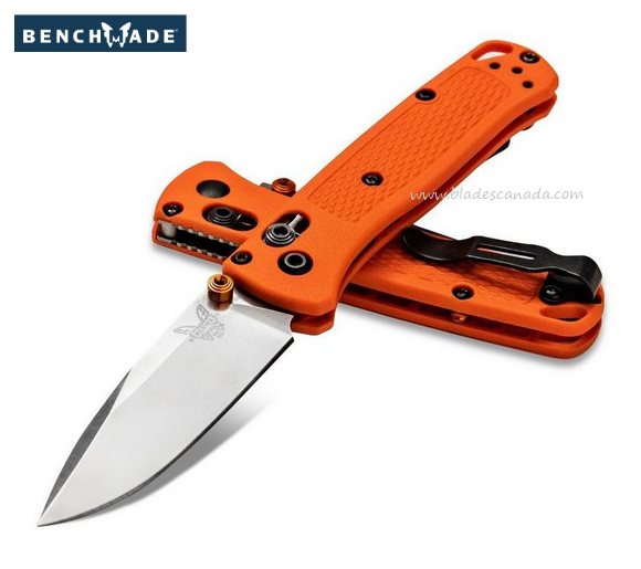 Benchmade Mini Bugout Folding Knife, S30V, Orange Handle, 533