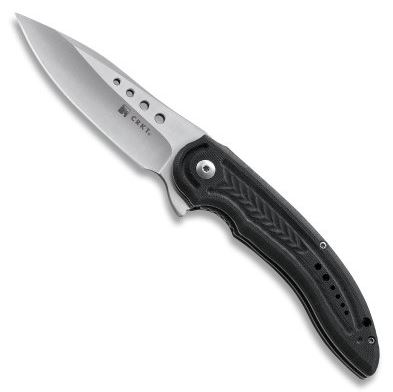 CRKT Carajas Flipper Folding Knife, 12C27 Sandvik, G10 Black, CRKT5340 - Click Image to Close