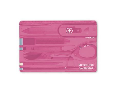Victorinox Swiss Army SwissCard - Translucent Pink