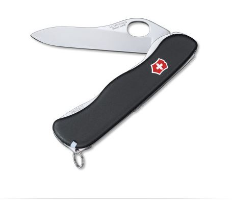 Victorinox Swiss Army One Hand Sentinel Clip - Black 54885