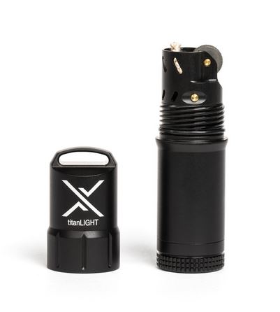 Exotac titanLIGHT Lighter - Black - Click Image to Close