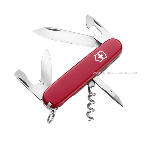 Victorinox Swiss Army Spartan Multitool, Serrated, Red Handle