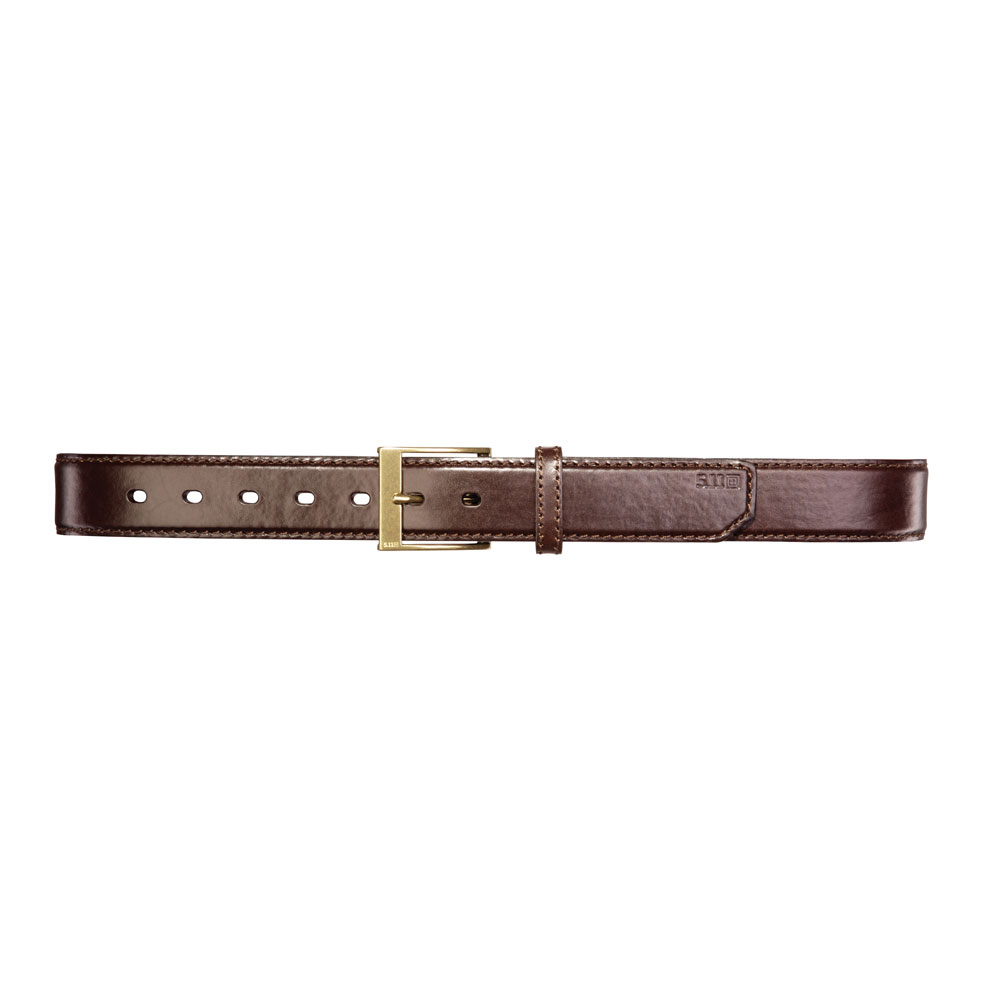 5.11 Leather Casual Belt - Brown - Click Image to Close