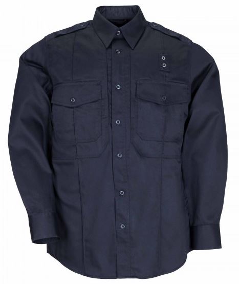 5.11 PDU Twill Shirt B Class L/S Uniform Shirt- Navy [Clearance] - Click Image to Close