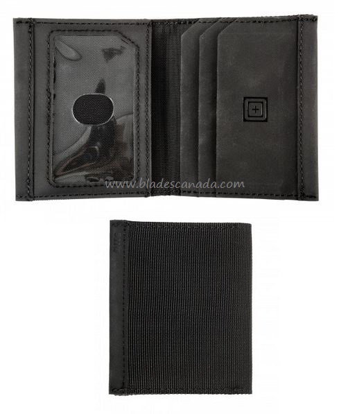 5.11 Gusseted Card Case Bifold Wallet - Black [Clearance] - Click Image to Close