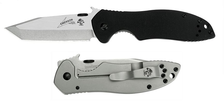 Kershaw CQC-7K Framelock Folding Knife, Tanto Blade, Wave Opening, G10 Black, K6034T - Click Image to Close