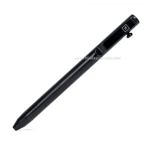 Big Idea Design Slim Bolt Action Pen, Titanium Black, 735154