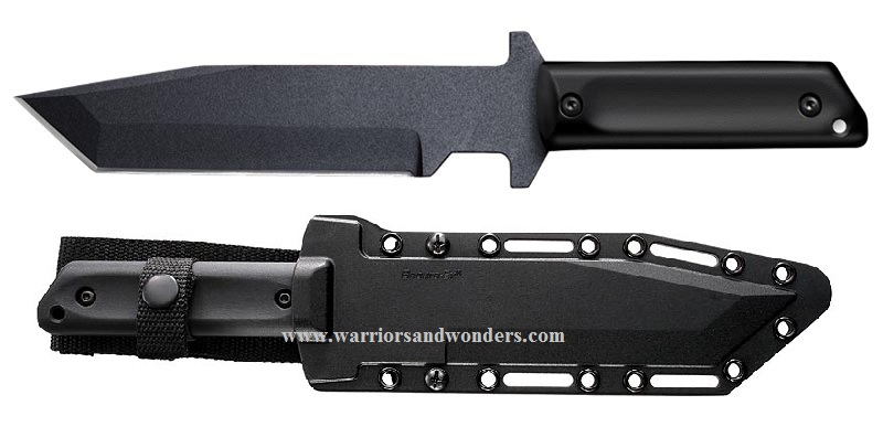 Cold Steel G.I. Tactical Tanto Fixed Blade Knife, 1055 Carbon, Secure-Ex Sheath, 80PGTK