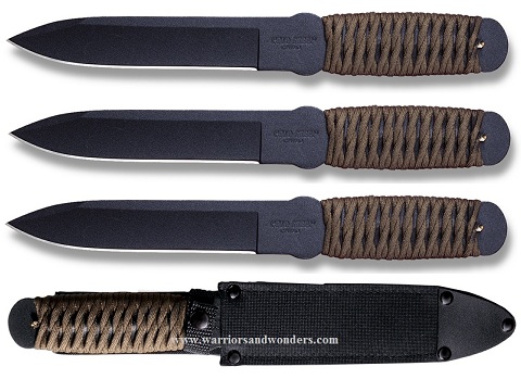 Cold Steel True Flight Throwing Knives, Triple Pack, 1055 Carbon, CS-80TFTCx3