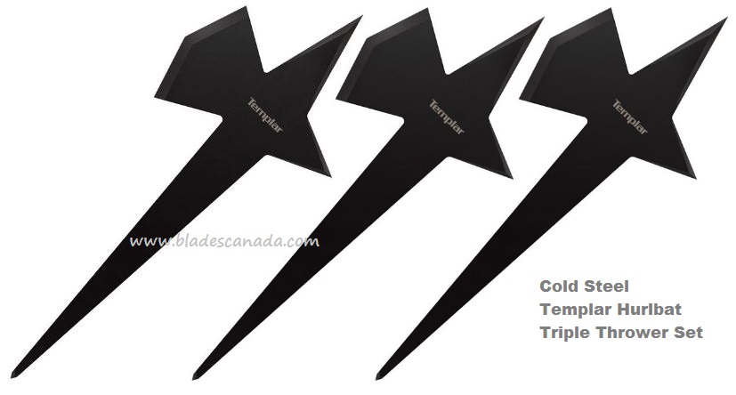 Cold Steel Templar Hurlbat Throwing Tool, Triple Pack, 80TEMPZ - Click Image to Close
