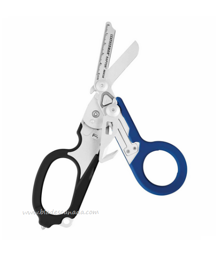 Leatherman Raptor Rescue Shears, Blue/Black, Utility Black Sheath, 833066