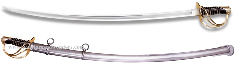 Cold Steel 1860 U.S. Heavy Cavalry Sabre, 1055 Carbon, Leather Handle, 88HCS