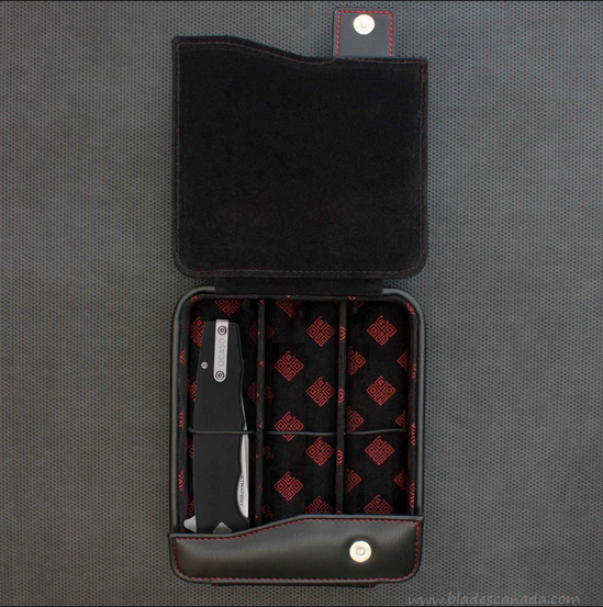 Ocaso Knife Case, Three Slot, Black Leatherette, 88CST