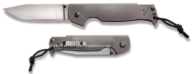 Cold Steel Pocket Bushman Folding Knife, 4116 Steel, Stainless Handle, 95FB