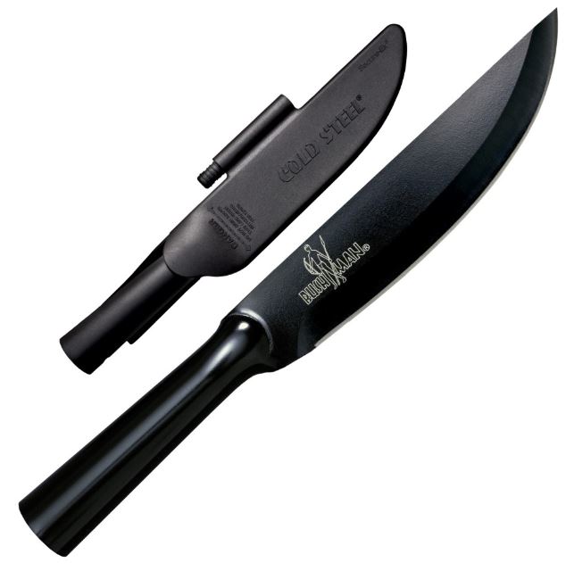 Cold Steel Bushman Fixed Blade Knife, SK-5 Carbon, Secure-Ex Sheath, Fire Steel, 95BUSK