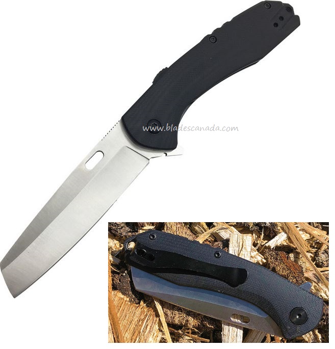 ABKT Tac Warthog Flipper Folding Knife, D2 Steel, Micarta Handle, AB046