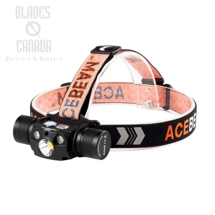 (image for) Acebeam H30 Headlamp w/ Red and Green, Cool White - 4000 Lumens