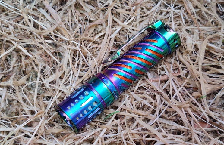 Acebeam E70-TIR EDC Flashlight, Titanium Rainbow PVD - 4000 Lumens - 6500K