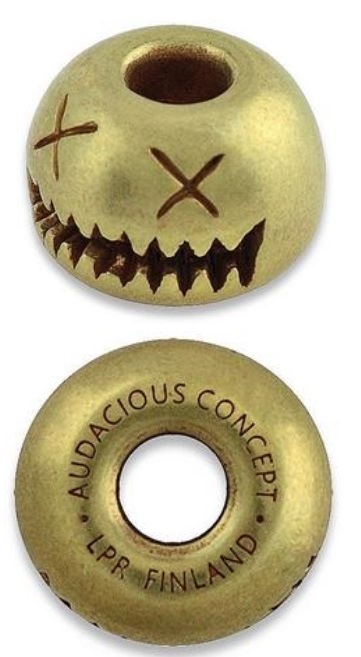 AuCon Smiley Bead Brass, ACN005B