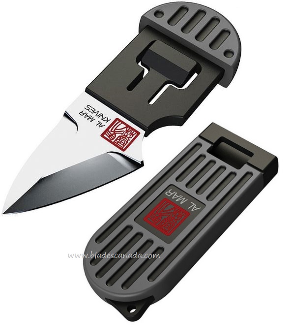 Al Mar Stinger Keychain Knife, D2, Black/Grey, AMK1001GYBK