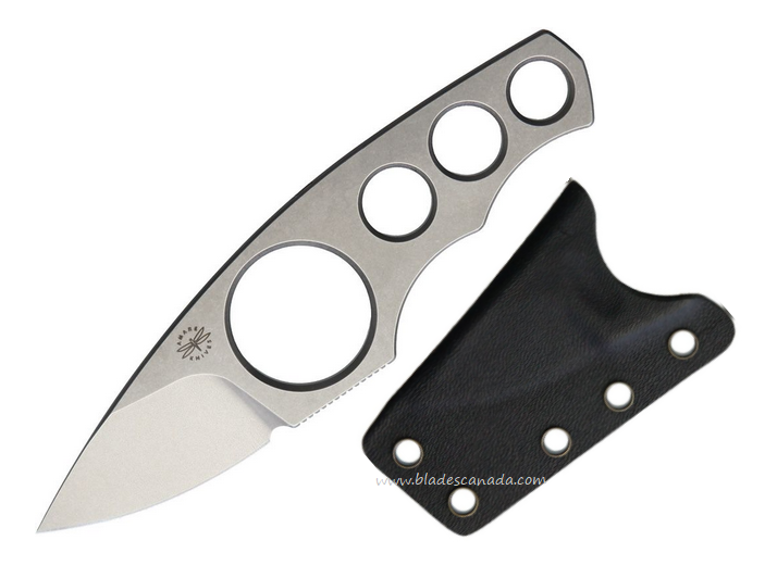 Amare A-Max Skeleton Fixed Blade, Sandvik 14C28N, Stonewashed Steel, AMR201903