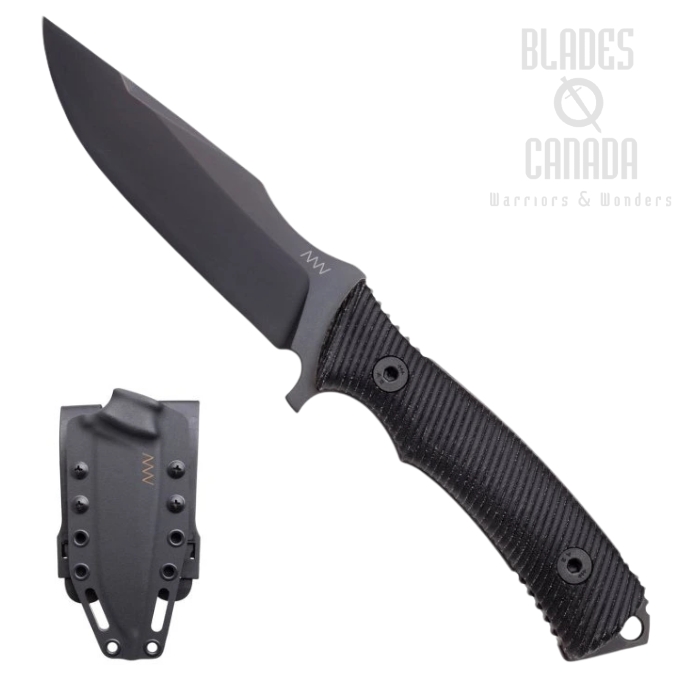 Acta Non Verba M311 Comp Fixed Blade Knife, Elmax Black, Micarta Black, Kydex Sheath, ANVM311-064