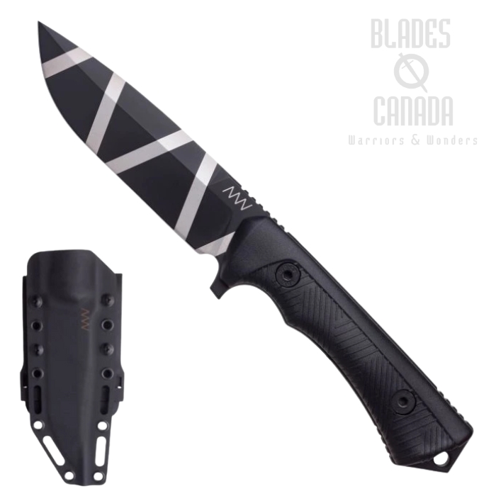 Acta Non Verba P250 Fixed Blade Knife, Sleipner Black Camo, GRN Black, Kydex Sheath, ANVP250-001