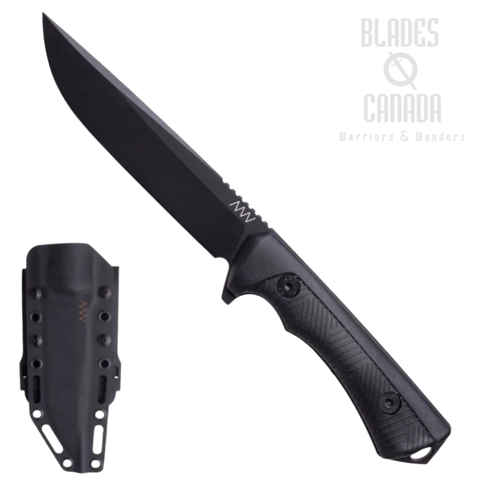Acta Non Verba P300 Fixed Blade Knife, Sleipner Black, GRN Black, Kydex Sheath, ANVP300-054