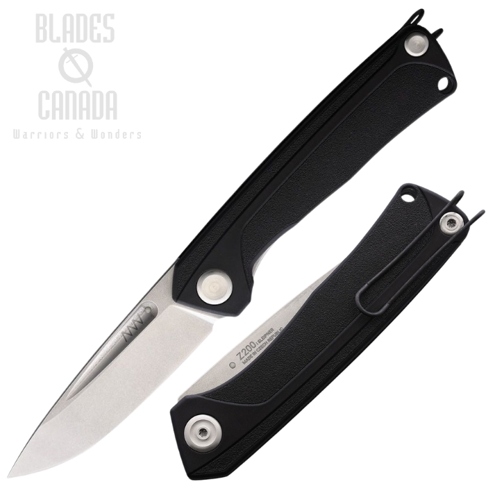 Acta Non Verba Z200 Folding Knife, Sleipner SW, GRN Black, ANVZ200-039