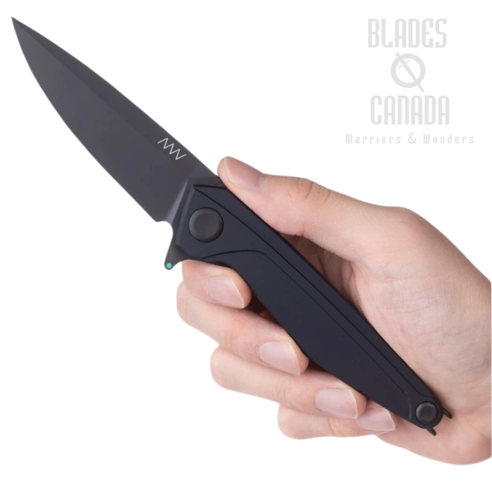Acta Non Verba Z300 BB Flipper Folding Knife, Sleipner Stonewash, Aluminium Dural, ANVZ300-058