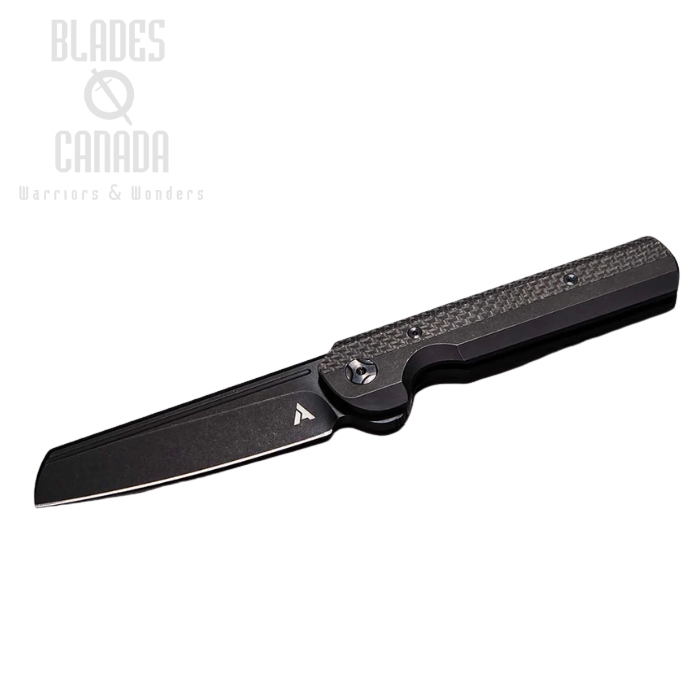 (image for) Arcform Slimfoot Framelock Folding Knife, M390 Black, Titanium Black/Carbon Fiber, ARC-0007