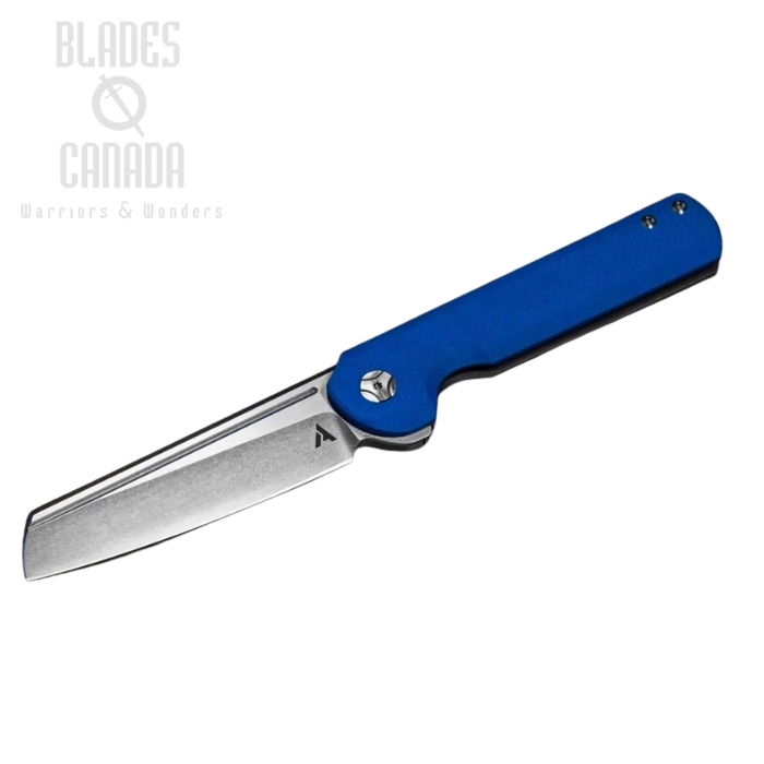 (image for) Arcform Slimfoot Framelock Folding Knife, M390 Stonewash, G10 Blue/Titanium Grey, ARC-0119